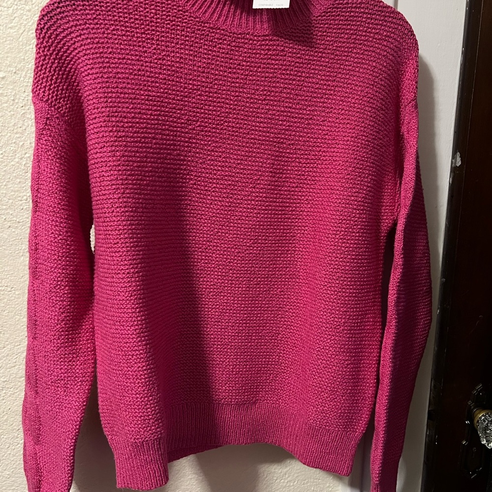 J. Crew Factory Pink Crew Neck Sweater
